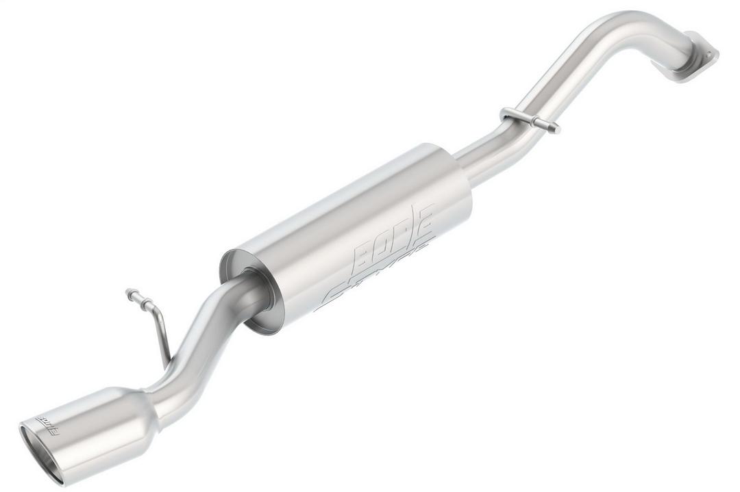 BORLA 11795 Exhaust System Kit; Exhaust System Kit Axle Back System; T-304 Stainless Steel; With Muffler; 2-1/4 Inch Pipe Diameter; Single Exhaust With Single Exit; Rear Exit; 4-1/4 Inch x 3-1/2 Inch Oval Polished T-304 Stainless Steel Tip from The Twister Group BORLA 11795 Exhaust System Kit; Exhaust System Kit Axle Back System; T-304 Stainless Steel; With Muffler; 2-1/4 Inch Pipe Diameter; Single Exhaust With Single Exit; Rear Exit; 4-1/4 Inch x 3-1/2 Inch Oval Polished T-304 Stainless Steel Tip - The Twister Group Tools product