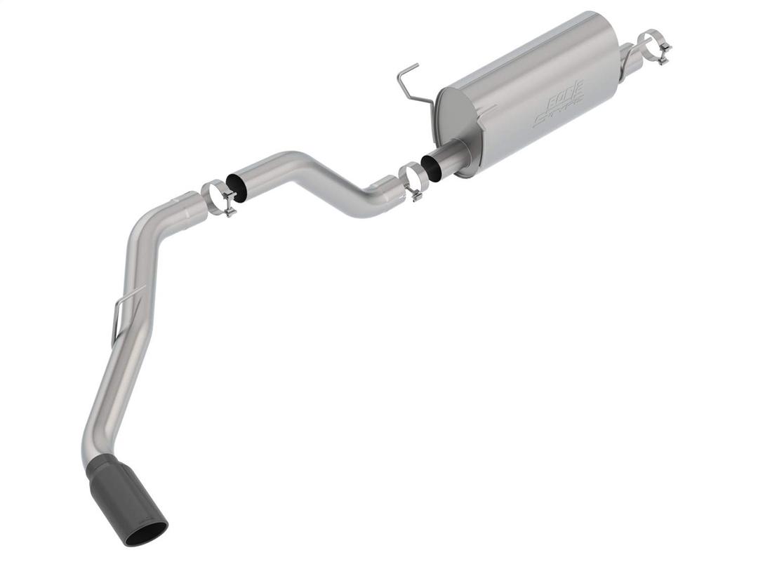 BORLA 140801BC S-Type Cat-Back Exhaust System 3.5 in. Pipe 5 in. Tip Single Round Rolled Angle Cut Black Chrome Truck Side Exit T-304 Stainless Steel S-Type Cat-Back Exhaust System from The Twister Group BORLA 140801BC S-Type Cat-Back Exhaust System 3.5 in. Pipe 5 in. Tip Single Round Rolled Angle Cut Black Chrome Truck Side Exit T-304 Stainless Steel S-Type Cat-Back Exhaust System - The Twister Group Tools product