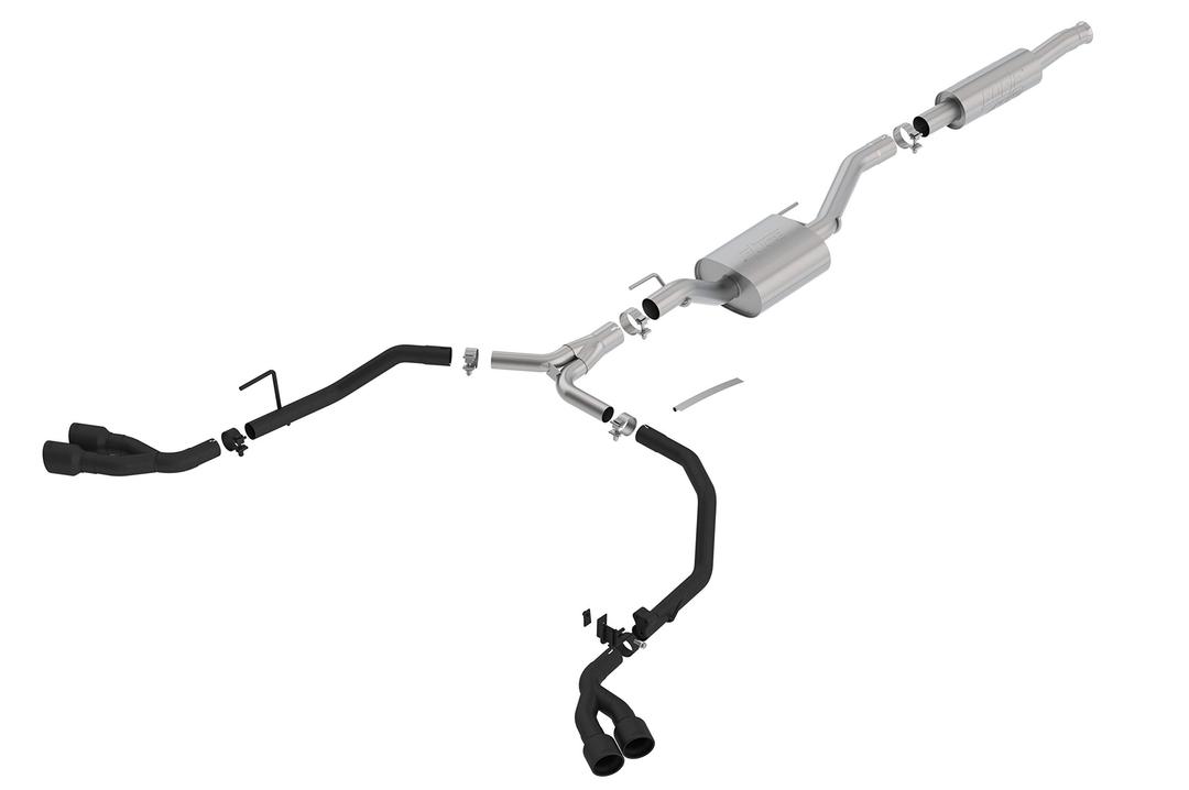 BORLA 140816CB Cat-Back Performance Exhaust System for 2020-2023 Jeep Galdiator JT 3.V6 T-304 Stainless Steel ATAK Sound Dual Rear Side Exit Dual 3.5 INCH Black Coated Tips Each Side from The Twister Group BORLA 140816CB Cat-Back Performance Exhaust System for 2020-2023 Jeep Galdiator JT 3.V6 T-304 Stainless Steel ATAK Sound Dual Rear Side Exit Dual 3.5 INCH Black Coated Tips Each Side - The Twister Group Tools product