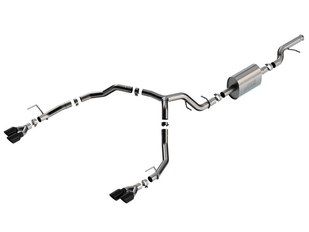 BORLA 140857BC 21-22 Chevy Tahoe 5.3L V8 2/4WD 4DR 3in/2.75in S-Type Cat-Back Exhaust w/Black Chrome Tips from The Twister Group BORLA 140857BC 21-22 Chevy Tahoe 5.3L V8 2/4WD 4DR 3in/2.75in S-Type Cat-Back Exhaust w/Black Chrome Tips - The Twister Group Tools product