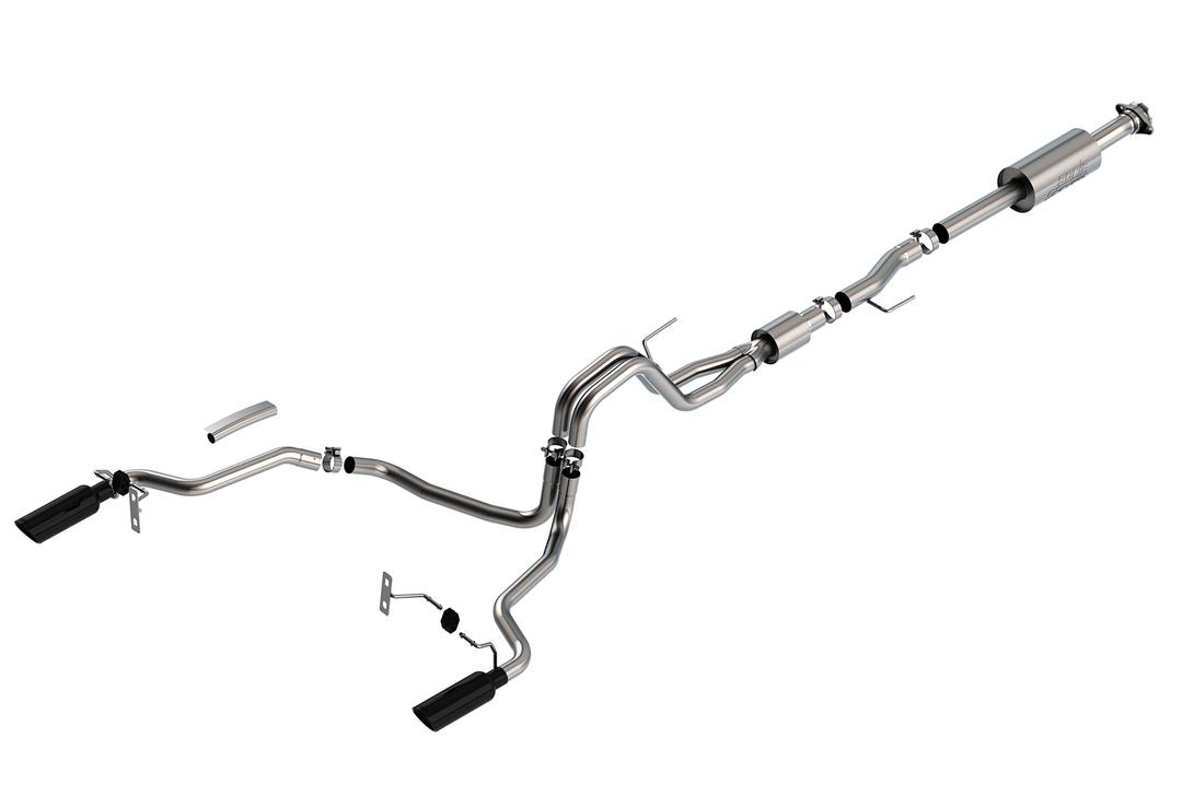 BORLA 140866BC Cat-Back Performance Exhaust System for 2021-2023 Ford F-150 V8 EXC. Tremor & Black Appear. T-304 Stainless Steel S-Type Sound Dual Split Rear Exit Singe 4 INCH Round Chrome Tip Each Side from The Twister Group BORLA 140866BC Cat-Back Performance Exhaust System for 2021-2023 Ford F-150 V8 EXC. Tremor & Black Appear. T-304 Stainless Steel S-Type Sound Dual Split Rear Exit Singe 4 INCH Round Chrome Tip Each Side - The Twister Group Tools product