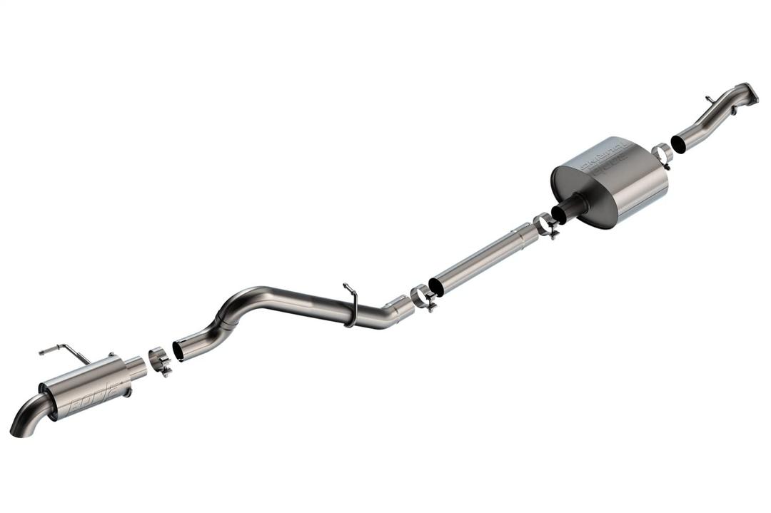 BORLA 140901 21-22 Ford Bronco 2.7L 2DR/4DR T-304 Stainless Steel Cat-Back Touring Exhaust - Brushed from The Twister Group BORLA 140901 21-22 Ford Bronco 2.7L 2DR/4DR T-304 Stainless Steel Cat-Back Touring Exhaust - Brushed - The Twister Group Tools product