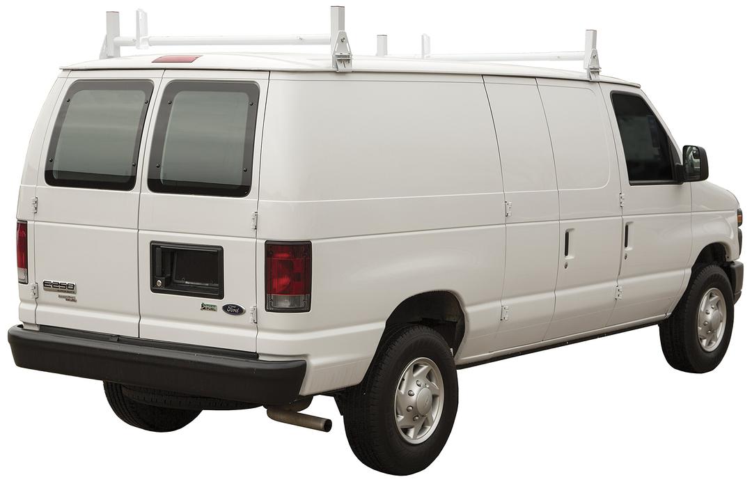 BUYERS PROD 1501310 Ladder Rack for Work Van, Adjustable Width, White Powder-Coated Carbon Steel, Contractor Rack for Vans, Cargo Rack for Vans from The Twister Group BUYERS PROD 1501310 Ladder Rack for Work Van, Adjustable Width, White Powder-Coated Carbon Steel, Contractor Rack for Vans, Cargo Rack for Vans - The Twister Group Tools product