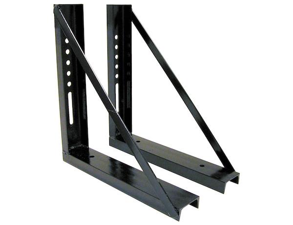 BUYERS PROD 1701005 Heavy Duty Welded Black Structural Steel Mounting Brackets for Underbody Truck Tool Box, Pair 18 x 18, Corrosion Resistant, Universal Hole Pattern For Quick Mounting from The Twister Group BUYERS PROD 1701005 Heavy Duty Welded Black Structural Steel Mounting Brackets for Underbody Truck Tool Box, Pair 18 x 18, Corrosion Resistant, Universal Hole Pattern For Quick Mounting - The Twister Group Tools product