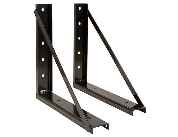 BUYERS PROD 1701006 Formed Welded Black Steel Mounting Brackets for Underbody Truck Tool Box, Pair 18 x 24, Corrosion Resistant With Universal Hole Pattern For Quick And Easy Mounting from The Twister Group BUYERS PROD 1701006 Formed Welded Black Steel Mounting Brackets for Underbody Truck Tool Box, Pair 18 x 24, Corrosion Resistant With Universal Hole Pattern For Quick And Easy Mounting - The Twister Group Tools product
