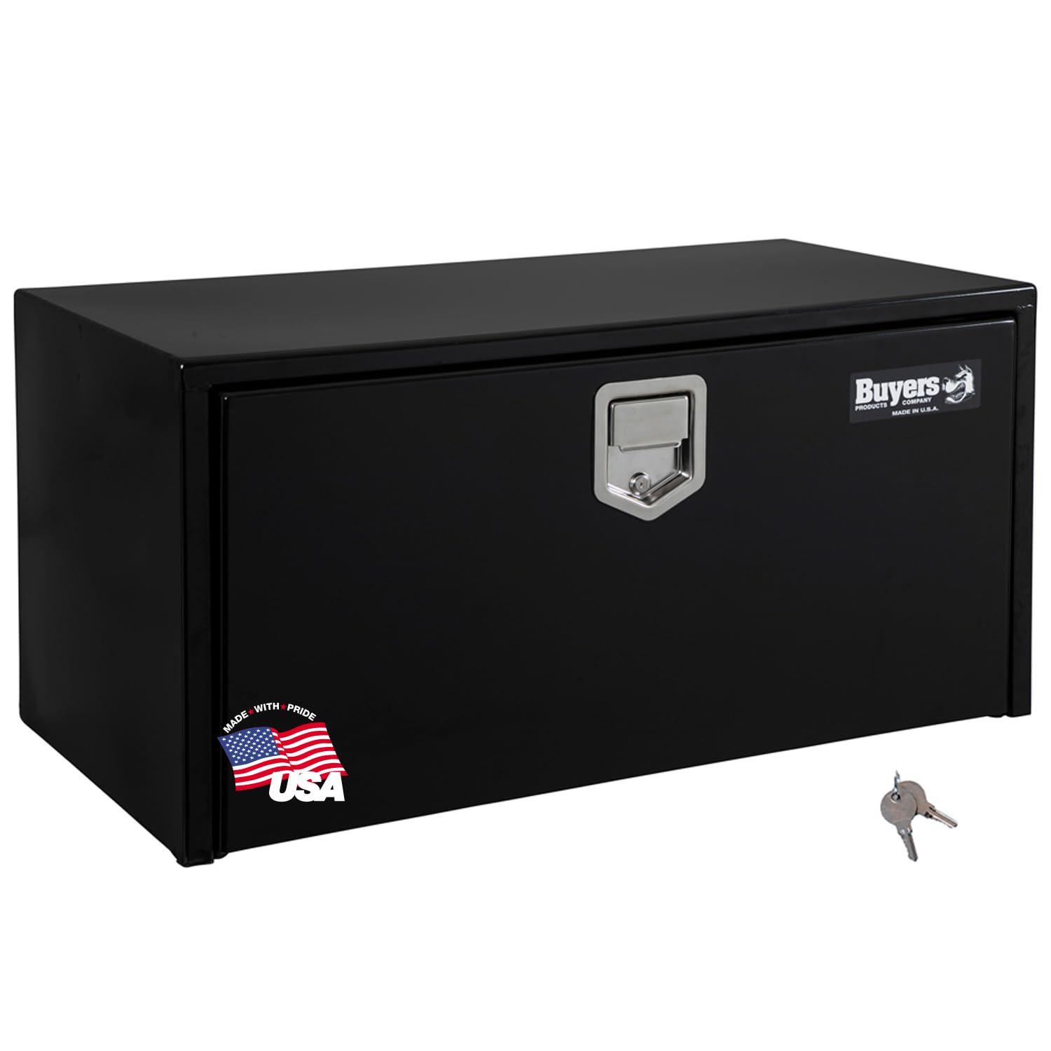 BUYERS PROD 1702100 Steel Underbody Truck Tool Box With Paddle Latch, 18 x 18 x 24 Inch, Made in the USA, Black Truck Box For Storage & Organization, Durable Contractor Job Box - High quality product image showing BUYERS PROD 1702100 Steel Underbody Truck Tool Box With Paddle Latch, 18 x 18 x 24 Inch, Made in the USA, Black Truck Box For Storage & Organization, Durable Contractor Job Box details and features BUYERS PROD 1702100 Steel Underbody Truck Tool Box With Paddle Latch, 18 x 18 x 24 Inch, Made in the USA, Black Truck Box For Storage & Organization, Durable Contractor Job Box - High quality product image showing BUYERS PROD 1702100 Steel Underbody Truck Tool Box With Paddle Latch, 18 x 18 x 24 Inch, Made in the USA, Black Truck Box For Storage & Organization, Durable Contractor Job Box details and features