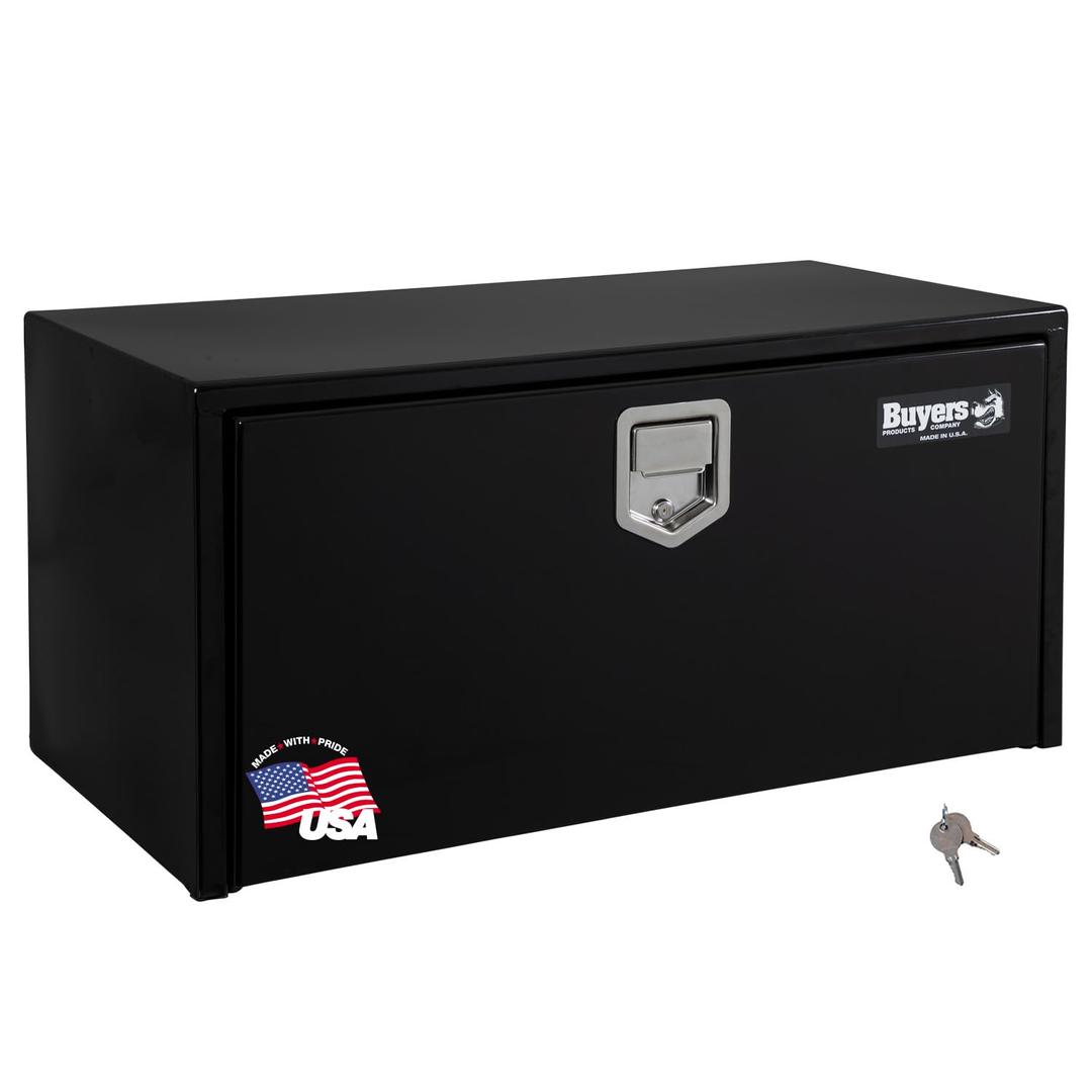 BUYERS PROD 1702105 Black Steel Underbody Truck Box with Paddle Latch, 18 x 18 x 36 Inch from The Twister Group BUYERS PROD 1702105 Black Steel Underbody Truck Box with Paddle Latch, 18 x 18 x 36 Inch - The Twister Group Tools product