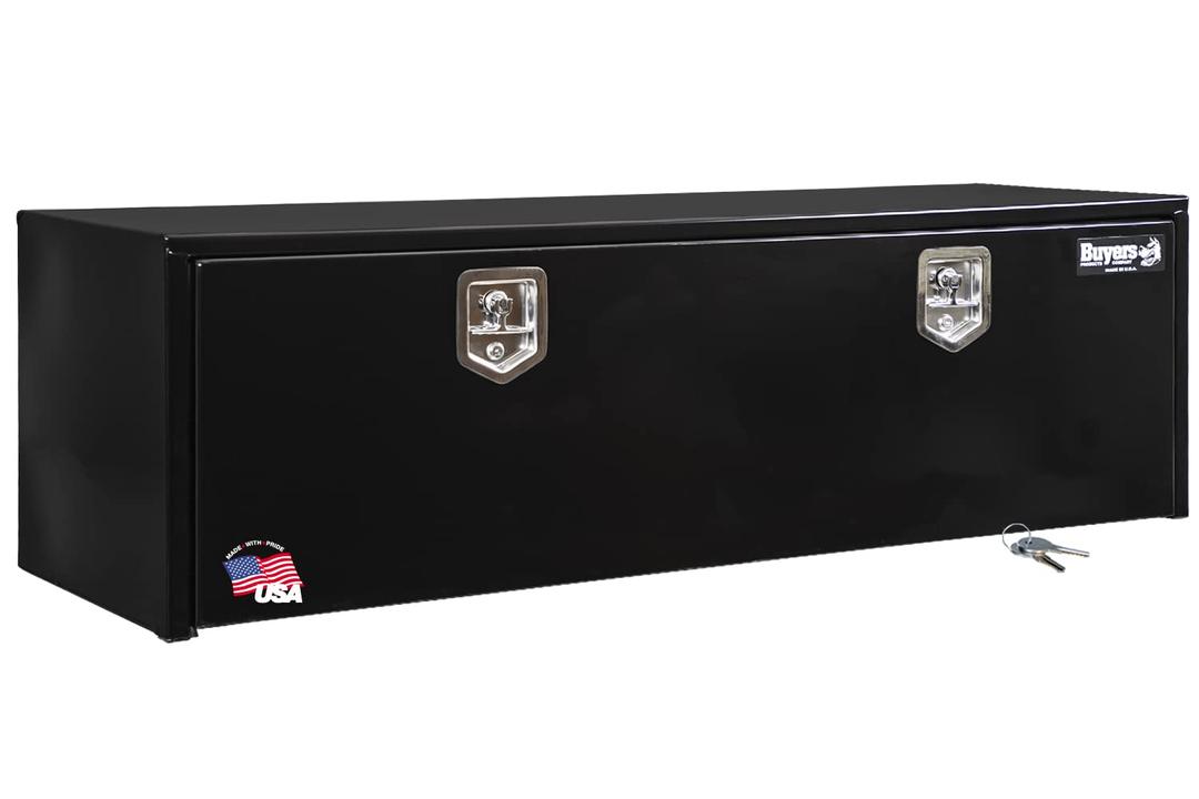 BUYERS PROD 1702315 Black Steel Underbody Truck Box With Lockable T-Handle Latch, 18 x 18 x 60 Inch, Made In The USA, Contractor Tool Box, Tool Chest For Storage & Organization, Durable Job Box from The Twister Group BUYERS PROD 1702315 Black Steel Underbody Truck Box With Lockable T-Handle Latch, 18 x 18 x 60 Inch, Made In The USA, Contractor Tool Box, Tool Chest For Storage & Organization, Durable Job Box - The Twister Group Tools product