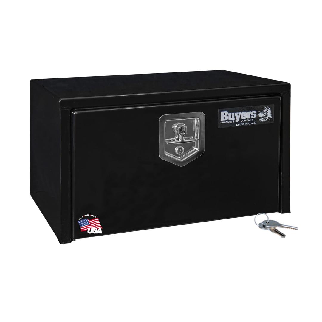 BUYERS PROD 1703300 Black Steel Underbody Truck Box With Lockable T-Handle Latch, 14 x 16 x 24 Inch, Made In The USA, Contractor Tool Box, Tool Chest For Storage & Organization, Durable Job Box from The Twister Group BUYERS PROD 1703300 Black Steel Underbody Truck Box With Lockable T-Handle Latch, 14 x 16 x 24 Inch, Made In The USA, Contractor Tool Box, Tool Chest For Storage & Organization, Durable Job Box - The Twister Group Tools product