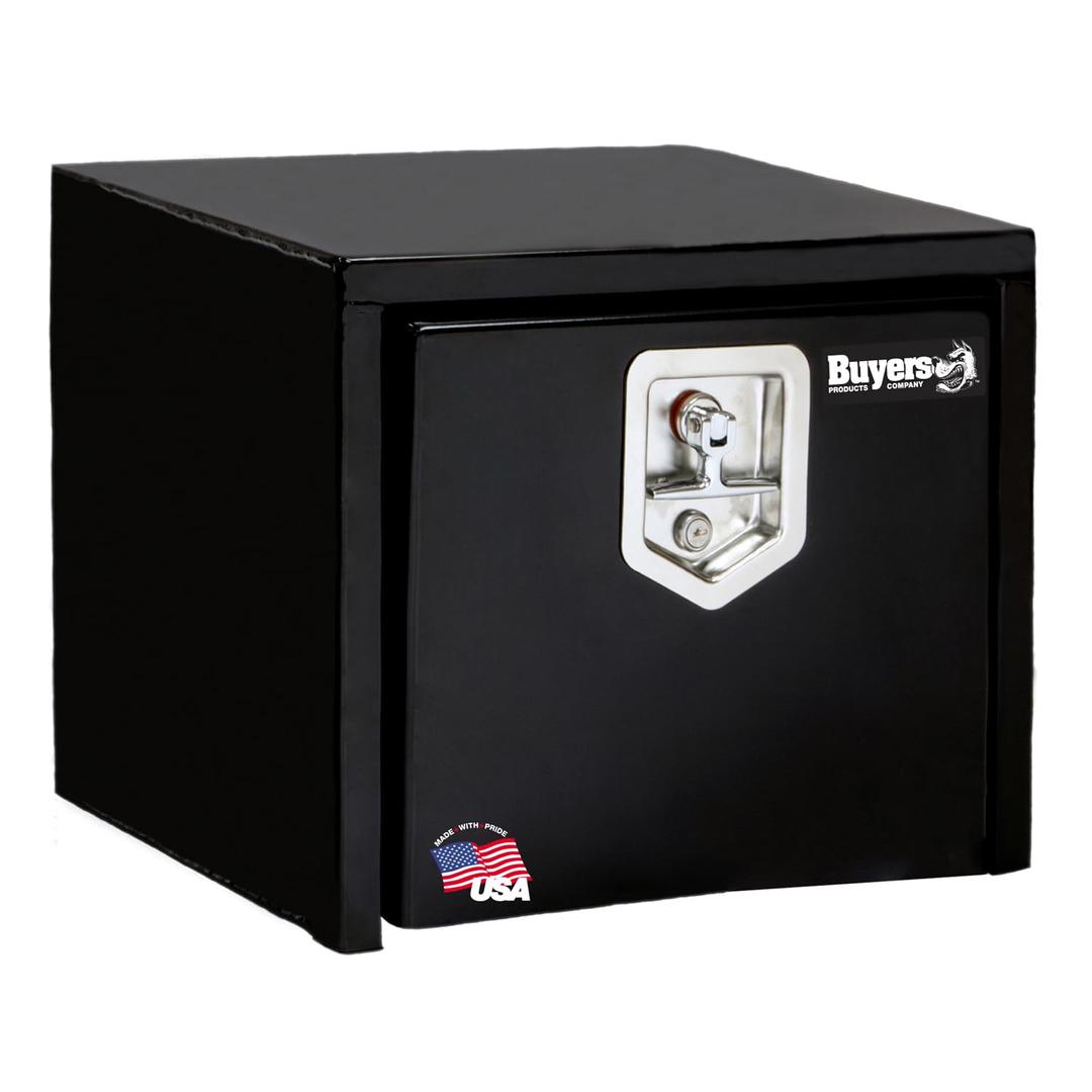 BUYERS PROD 1703349 Black Steel Underbody Truck Box with T-Handle Latch, 14 x 12 x 18 Inch, Contractor Toolbox For Organization And Storage, Job Tool Chest from The Twister Group BUYERS PROD 1703349 Black Steel Underbody Truck Box with T-Handle Latch, 14 x 12 x 18 Inch, Contractor Toolbox For Organization And Storage, Job Tool Chest - The Twister Group Tools product