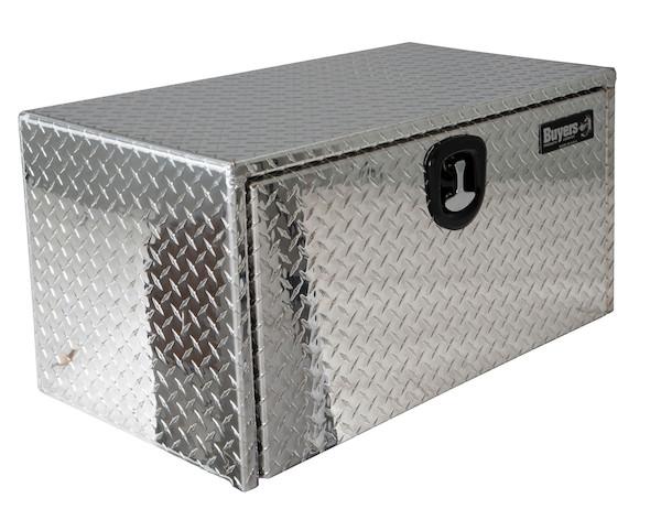 BUYERS PROD 1705100 Tool Box; Underbody; 1 Recessed Drop Door; Diamond Tread; Aluminum; 24 Inch Length x 18 Inch Width x 18 Inch Height; T-Latch - High quality product image showing BUYERS PROD 1705100 Tool Box; Underbody; 1 Recessed Drop Door; Diamond Tread; Aluminum; 24 Inch Length x 18 Inch Width x 18 Inch Height; T-Latch details and features BUYERS PROD 1705100 Tool Box; Underbody; 1 Recessed Drop Door; Diamond Tread; Aluminum; 24 Inch Length x 18 Inch Width x 18 Inch Height; T-Latch - High quality product image showing BUYERS PROD 1705100 Tool Box; Underbody; 1 Recessed Drop Door; Diamond Tread; Aluminum; 24 Inch Length x 18 Inch Width x 18 Inch Height; T-Latch details and features