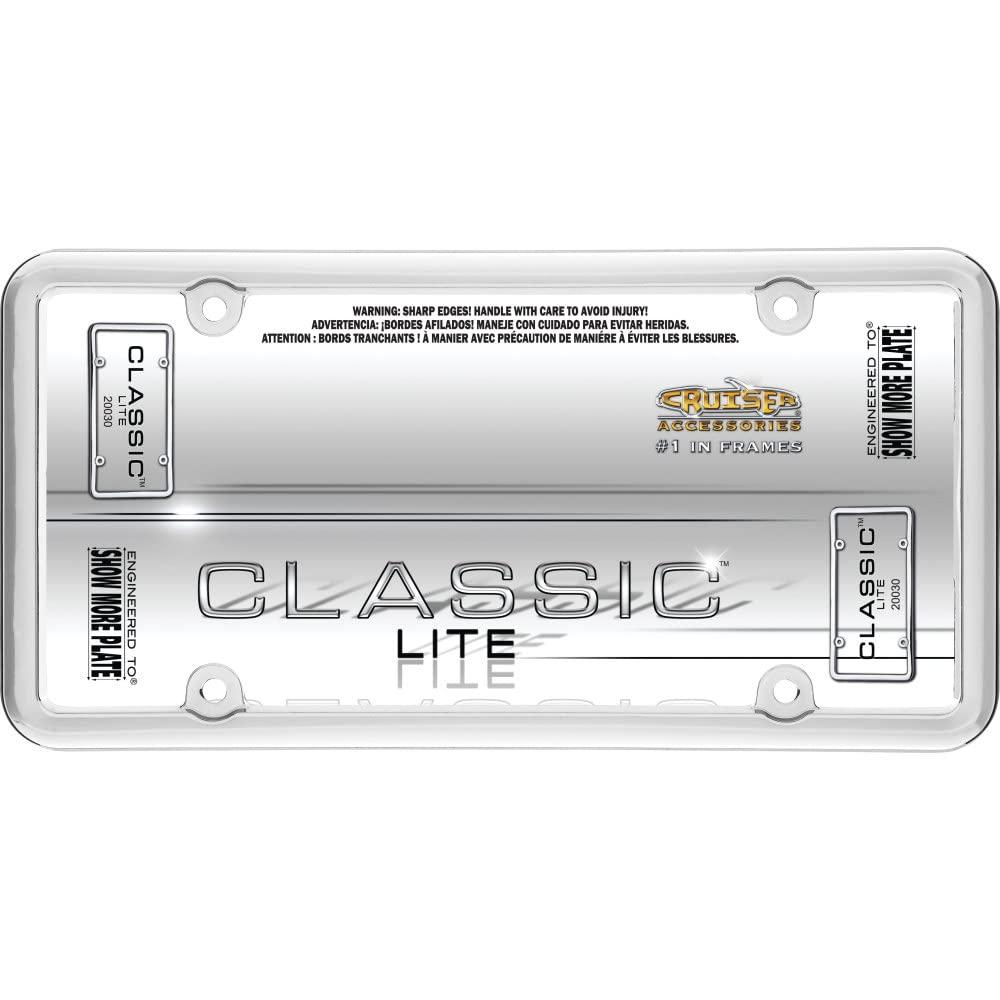 CRUISER 20030 Classic Lite License Plate Frame, Chrome from The Twister Group CRUISER 20030 Classic Lite License Plate Frame, Chrome - The Twister Group Tools product