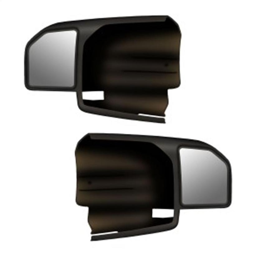 CIPA 11550 Exterior Towing Mirror; Slide On; Non-Extendable; Glass Manual Adjust; Without Turn Signal Indicator; Without Heat; Non-Folding; Black; Set of 2 CIPA 11550 Exterior Towing Mirror; Slide On; Non-Extendable; Glass Manual Adjust; Without Turn Signal Indicator; Without Heat; Non-Folding; Black; Set of 2