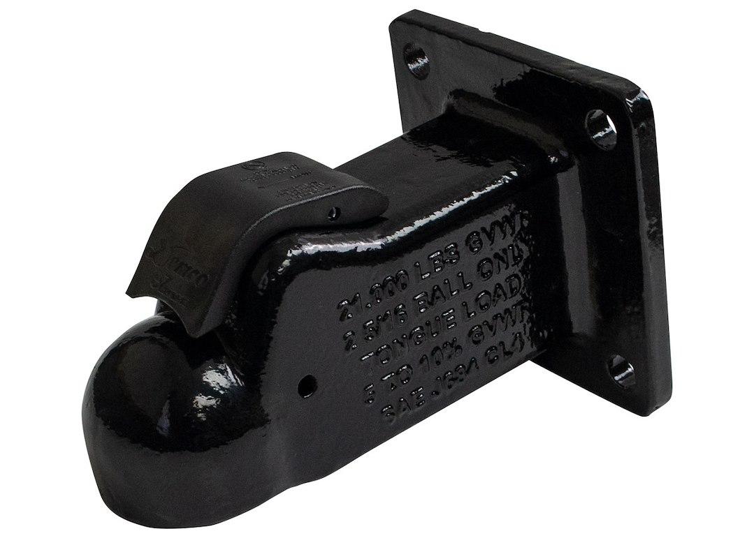 DEMCO 15923-81 COUPLER 2 5/16FT COMP FLAT MNT *BLAC, Cast Plate Mount; 21 000 Pound Capacity; 2-5/16 Inch Ball; Black from The Twister Group DEMCO 15923-81 COUPLER 2 5/16FT COMP FLAT MNT *BLAC, Cast Plate Mount; 21 000 Pound Capacity; 2-5/16 Inch Ball; Black - The Twister Group Tools product
