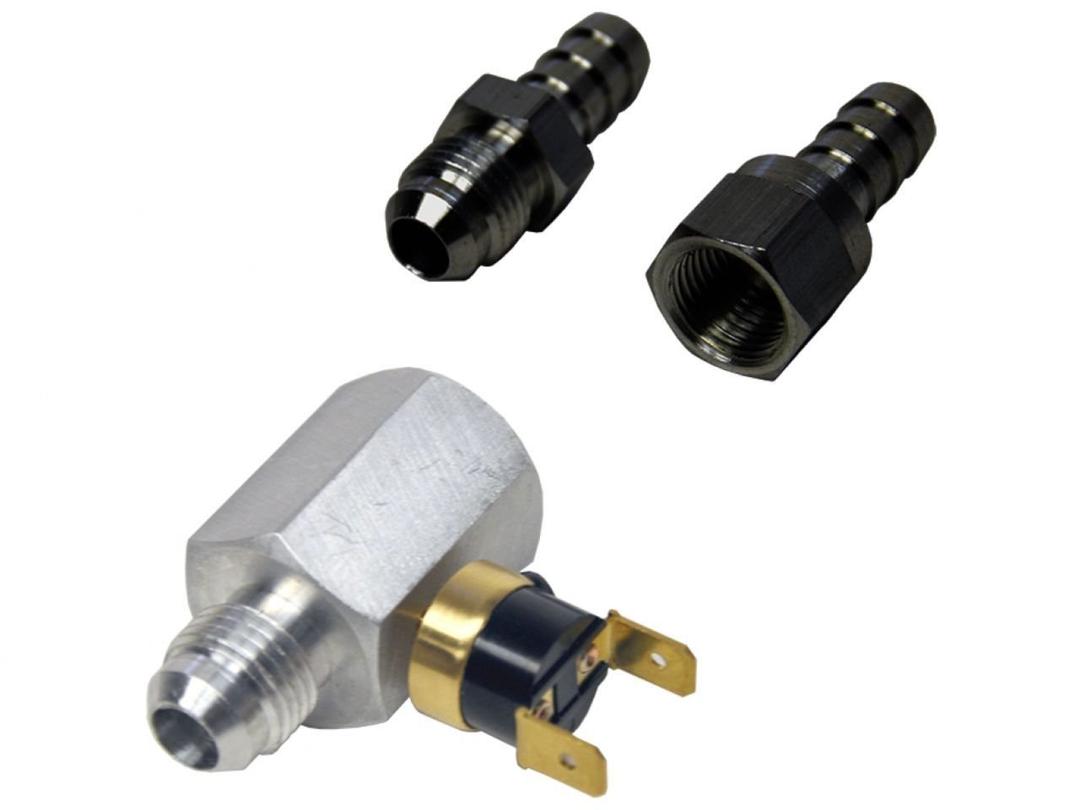 DERALE 13021 6AN x -6AN In-Line Fluid Thermostat from The Twister Group DERALE 13021 6AN x -6AN In-Line Fluid Thermostat - The Twister Group Tools product