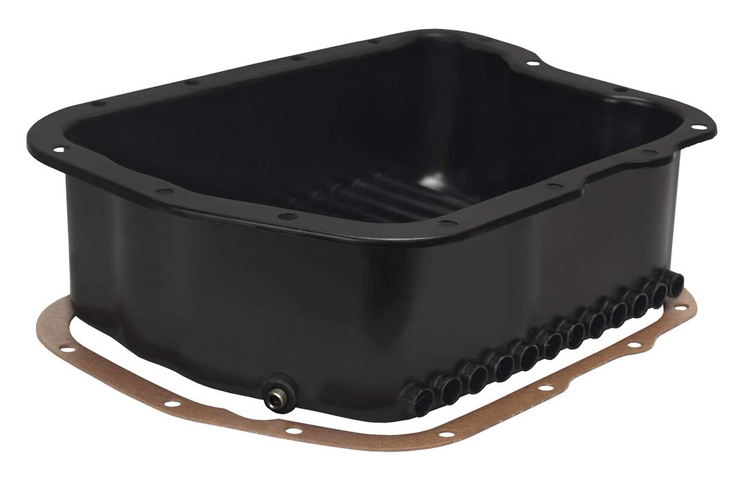 DERALE 14210 Transmission Cooling Pan for Dodge A518 (46RH, 46RE) / A618 (47RH, 47RE, 48RE), Black from The Twister Group DERALE 14210 Transmission Cooling Pan for Dodge A518 (46RH, 46RE) / A618 (47RH, 47RE, 48RE), Black - The Twister Group Tools product