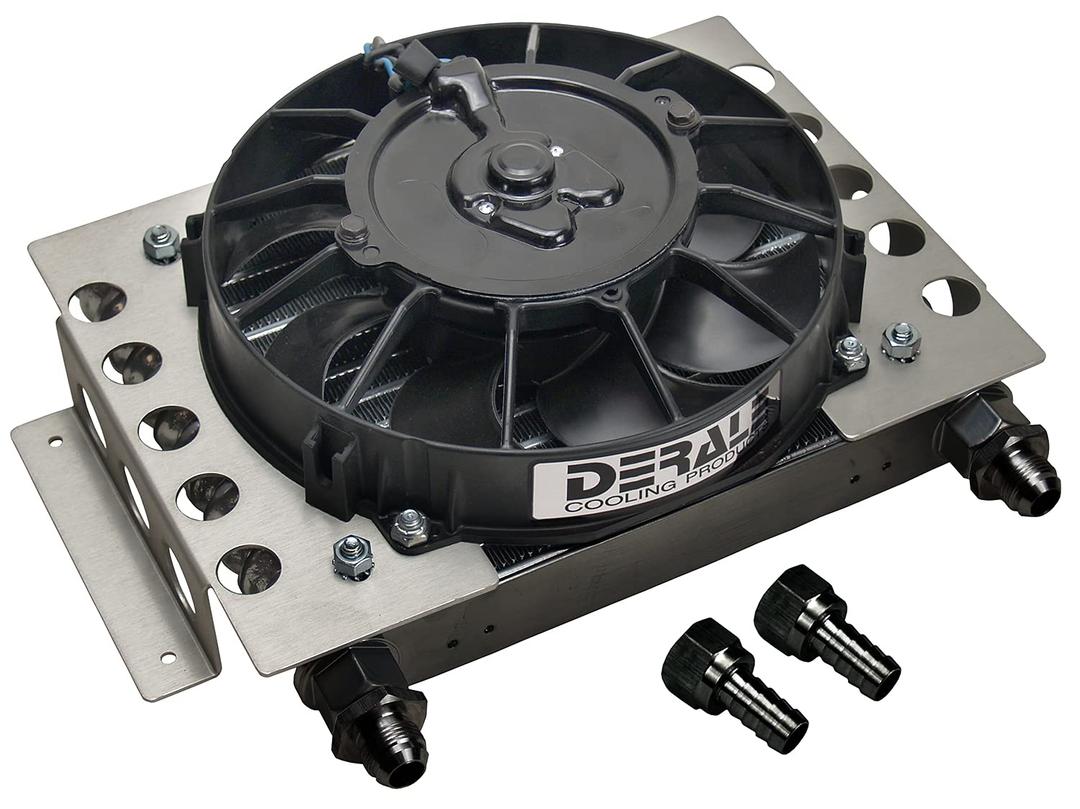 DERALE 15850 15 Row Atomic Cool Plate & Fin Remote Cooler, -8AN from The Twister Group DERALE 15850 15 Row Atomic Cool Plate & Fin Remote Cooler, -8AN - The Twister Group Tools product