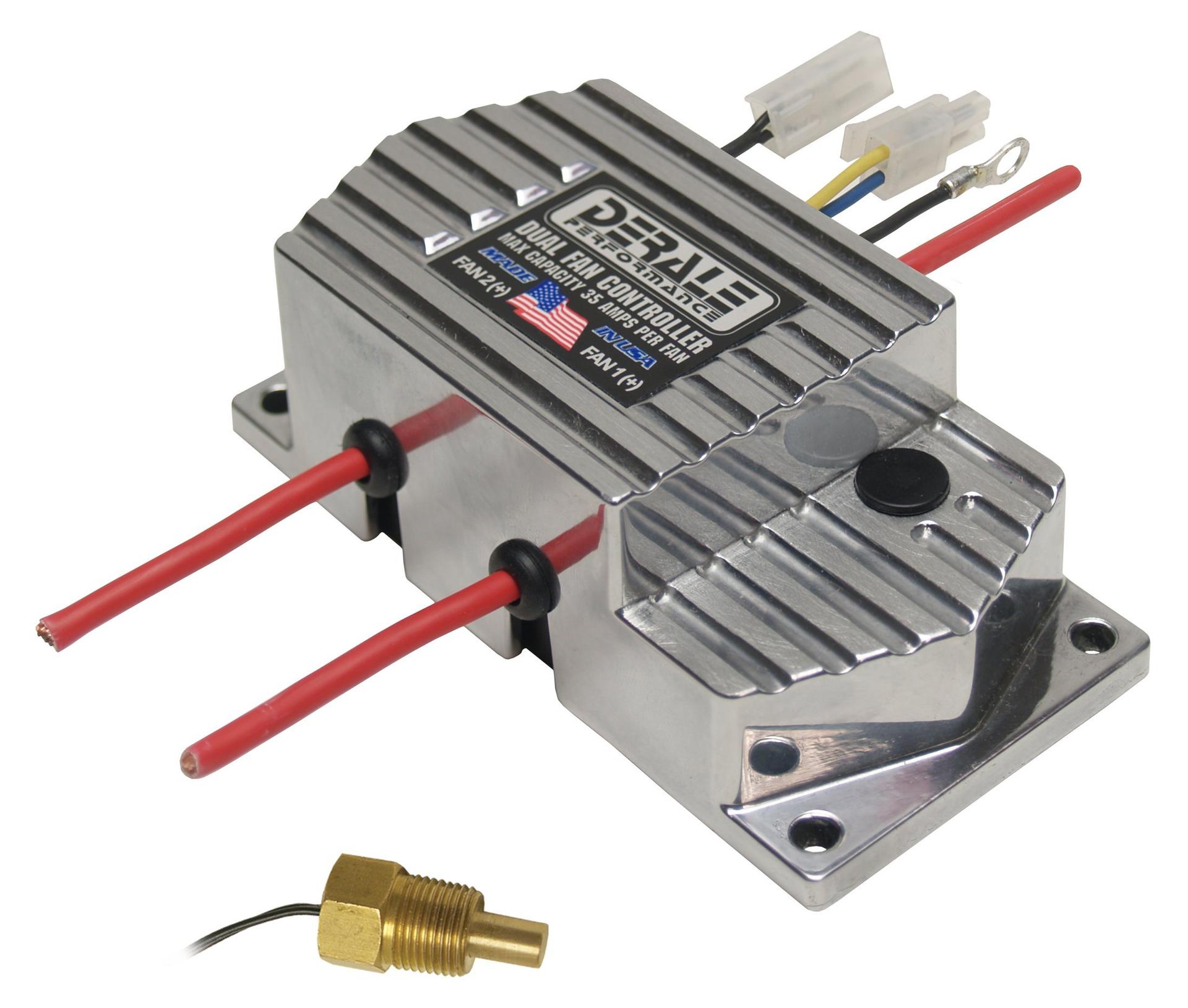 DERALE 16789 High Amperage Dual Fan Controller with 3/8 INCH NPT Thread In Probe - High quality product image showing DERALE 16789 High Amperage Dual Fan Controller with 3/8 INCH NPT Thread In Probe details and features DERALE 16789 High Amperage Dual Fan Controller with 3/8 INCH NPT Thread In Probe - High quality product image showing DERALE 16789 High Amperage Dual Fan Controller with 3/8 INCH NPT Thread In Probe details and features