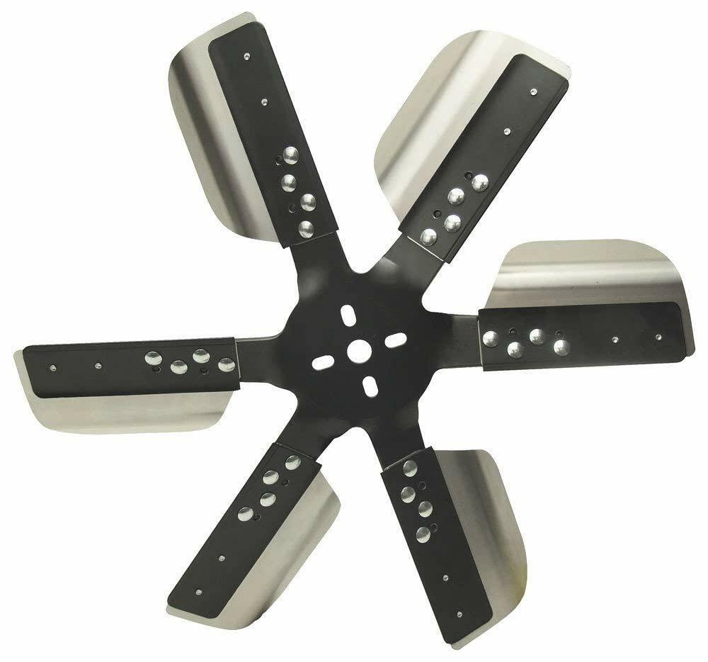 DERALE 17018 18 INCH Heavy Duty Stainless Steel Standard Rotation Flex Fan, Black Hub from The Twister Group DERALE 17018 18 INCH Heavy Duty Stainless Steel Standard Rotation Flex Fan, Black Hub - The Twister Group Tools product