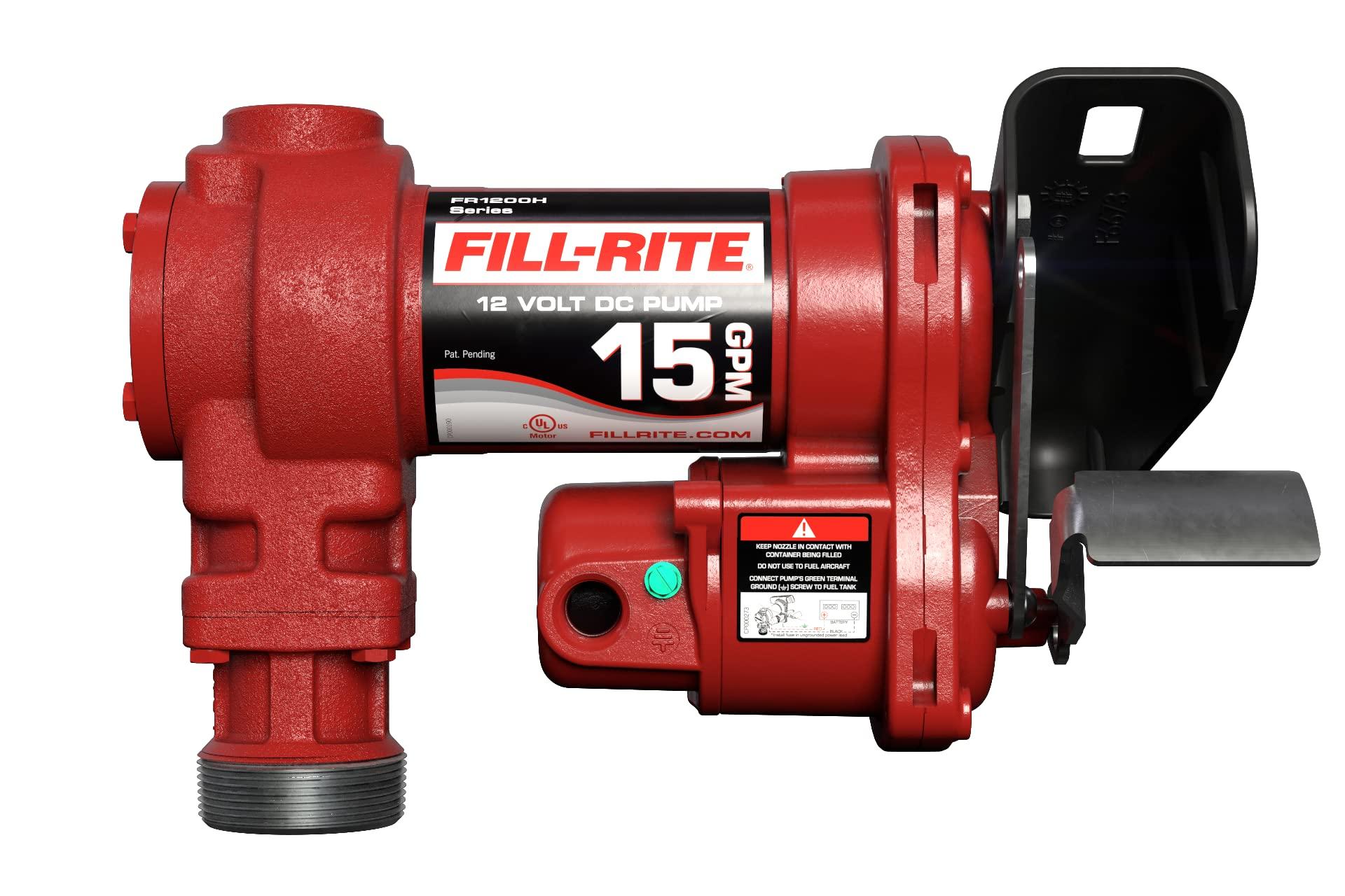 FILL-RITE FR1204H 12 V 15 GPM Fuel Transfer Pump (Pump Only Model) | Gasoline, Diesel, Kerosene, Ethanol Blends, Methanol Blends, & Biodiesel - High quality product image showing FILL-RITE FR1204H 12 V 15 GPM Fuel Transfer Pump (Pump Only Model) | Gasoline, Diesel, Kerosene, Ethanol Blends, Methanol Blends, & Biodiesel details and features FILL-RITE FR1204H 12 V 15 GPM Fuel Transfer Pump (Pump Only Model) | Gasoline, Diesel, Kerosene, Ethanol Blends, Methanol Blends, & Biodiesel - High quality product image showing FILL-RITE FR1204H 12 V 15 GPM Fuel Transfer Pump (Pump Only Model) | Gasoline, Diesel, Kerosene, Ethanol Blends, Methanol Blends, & Biodiesel details and features