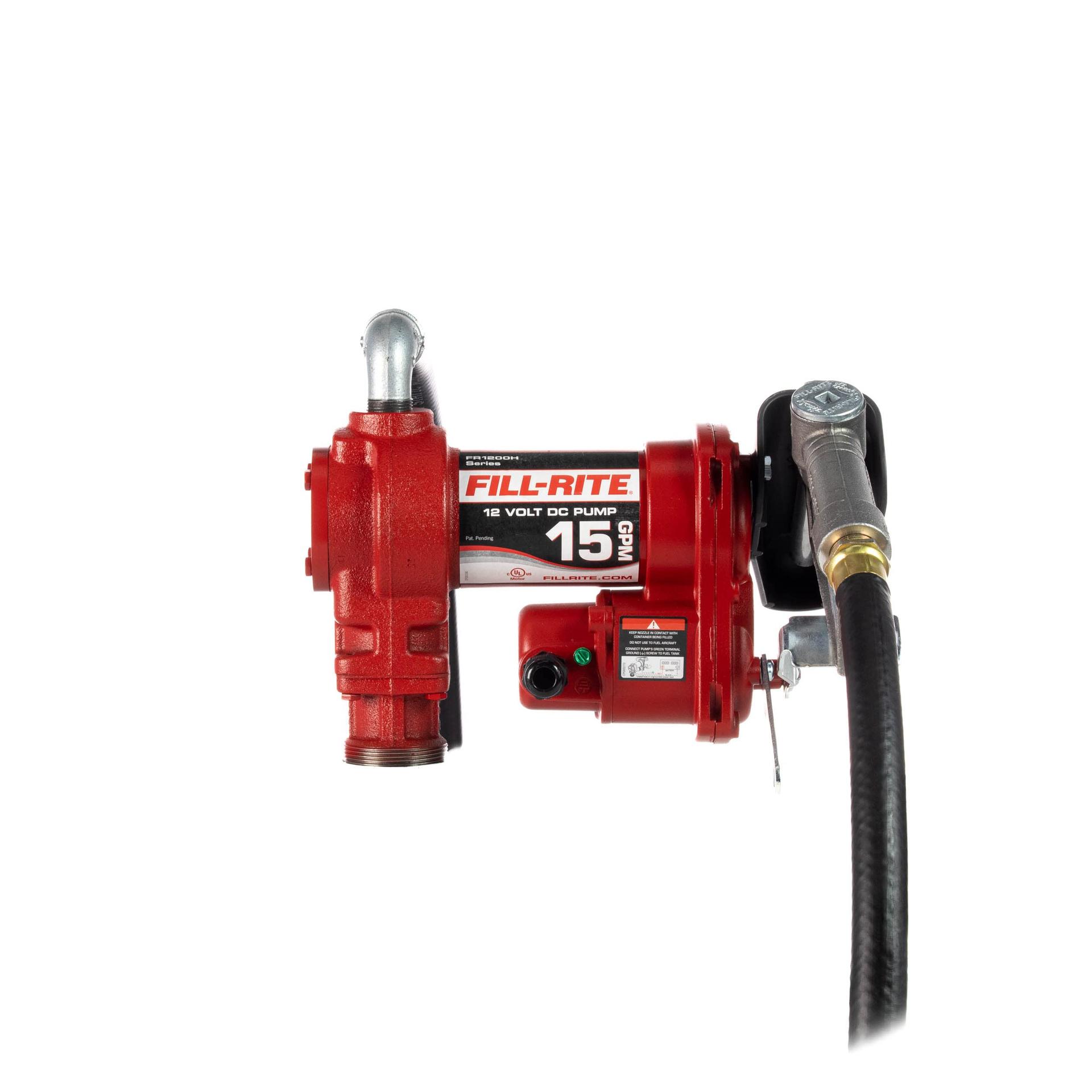 FILL-RITE FR1210H 12V 15 GPM Fuel Transfer Pump w/Discharge Hose & Manual Nozzle - High quality product image showing FILL-RITE FR1210H 12V 15 GPM Fuel Transfer Pump w/Discharge Hose & Manual Nozzle details and features FILL-RITE FR1210H 12V 15 GPM Fuel Transfer Pump w/Discharge Hose & Manual Nozzle - High quality product image showing FILL-RITE FR1210H 12V 15 GPM Fuel Transfer Pump w/Discharge Hose & Manual Nozzle details and features