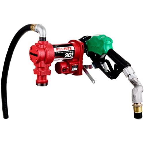 FILL-RITE FR4210HD 12V 20 GPM Fuel Transfer Pump with Discharge Hose & Automatic Nozzle, Green | Gasoline, Diesel, Kerosene, Ethanol & Methanol Blends & Biodiesel FILL-RITE FR4210HD 12V 20 GPM Fuel Transfer Pump with Discharge Hose & Automatic Nozzle, Green | Gasoline, Diesel, Kerosene, Ethanol & Methanol Blends & Biodiesel