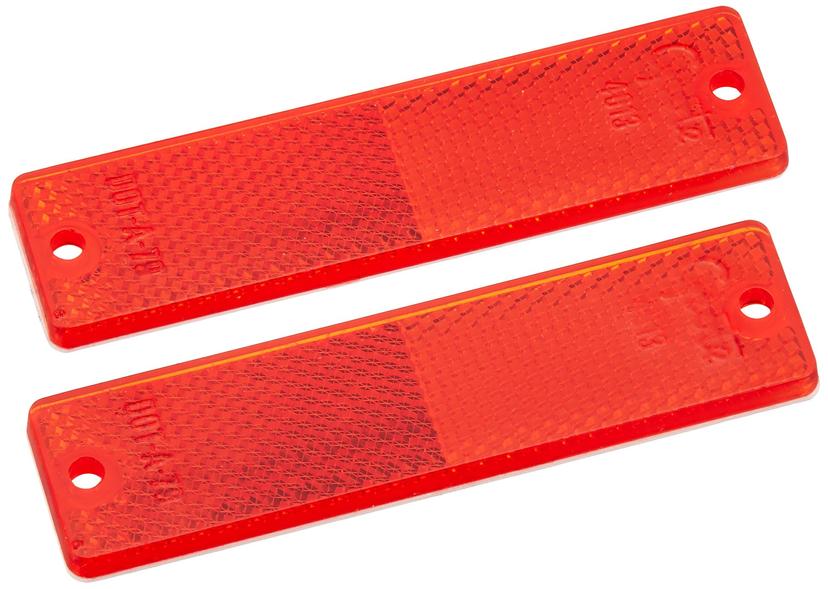 GROTE 40132-5 Red Mini Stick-On / Screw-Mount Rectangular Reflectors (Pair Pack) GROTE 40132-5 Red Mini Stick-On / Screw-Mount Rectangular Reflectors (Pair Pack)