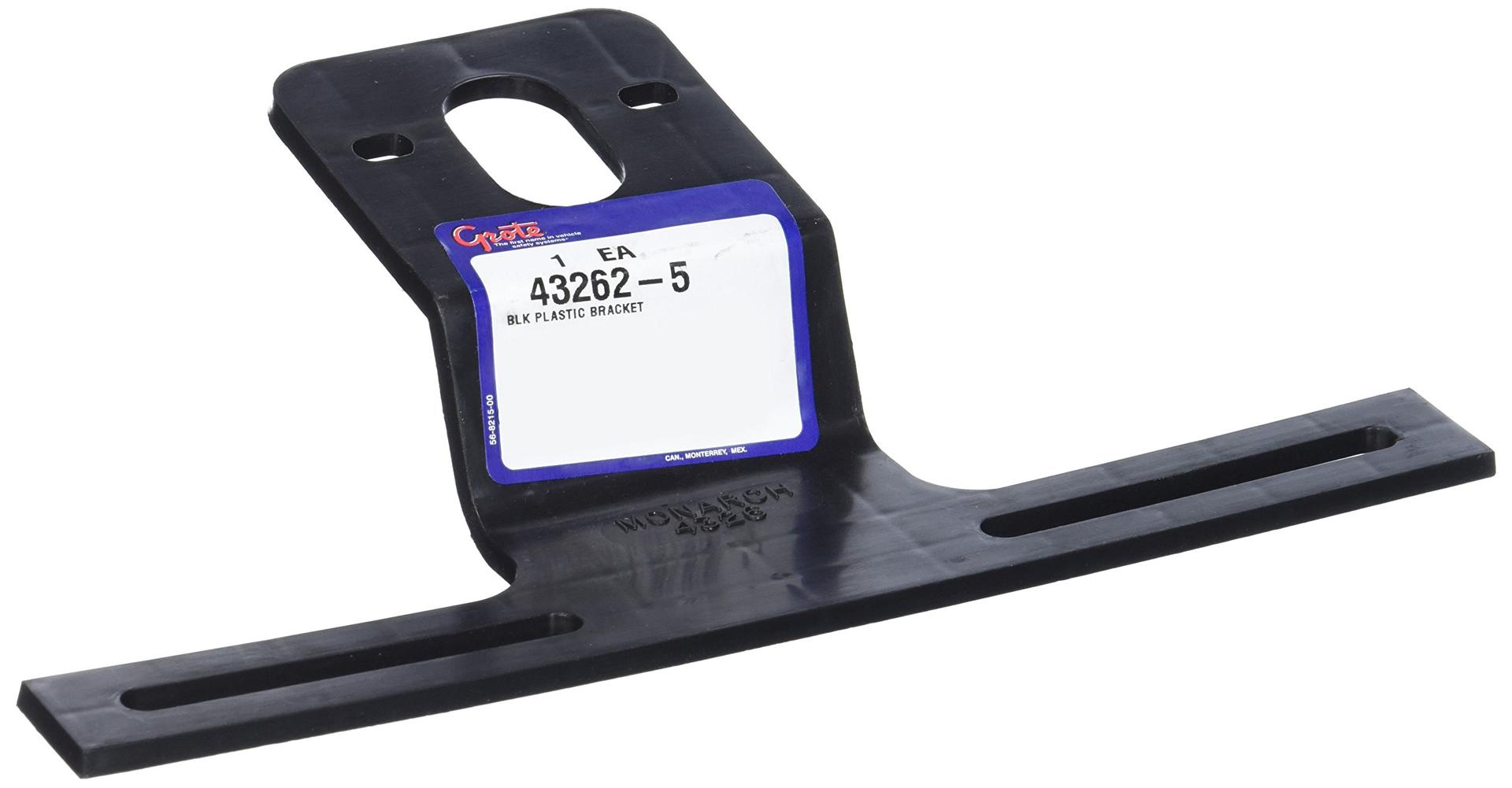 GROTE 43262-5 Black Universal Offset License Plate Bracket - High quality product image showing GROTE 43262-5 Black Universal Offset License Plate Bracket details and features GROTE 43262-5 Black Universal Offset License Plate Bracket - High quality product image showing GROTE 43262-5 Black Universal Offset License Plate Bracket details and features
