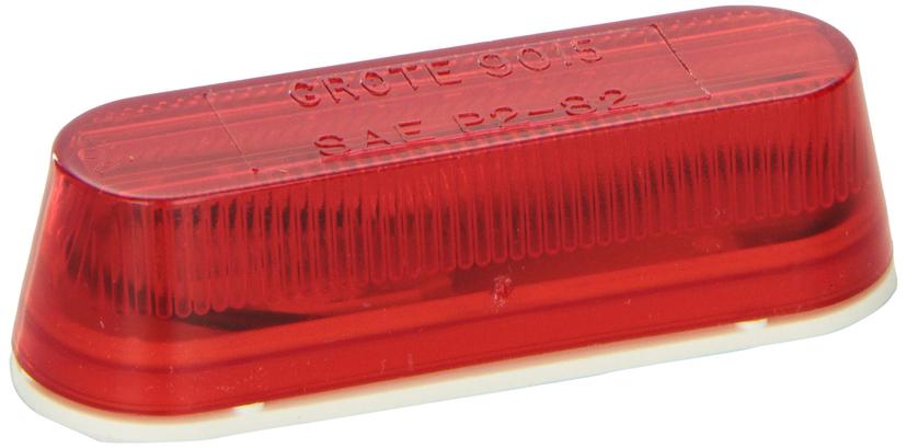 GROTE 45252 Thin-Line Single-Bulb Clearance Marker Light Red GROTE 45252 Thin-Line Single-Bulb Clearance Marker Light Red