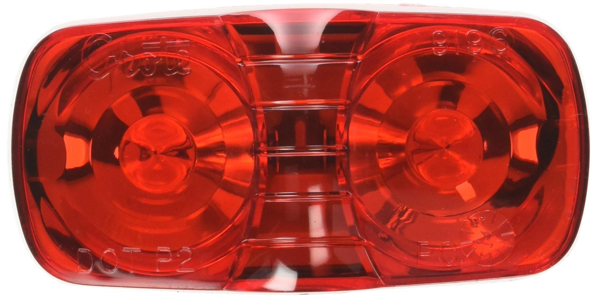 GROTE 46792-5 Red Two-Bulb Square-Corner Clearance Marker Light (Duramold) - High quality product image showing GROTE 46792-5 Red Two-Bulb Square-Corner Clearance Marker Light (Duramold) details and features GROTE 46792-5 Red Two-Bulb Square-Corner Clearance Marker Light (Duramold) - High quality product image showing GROTE 46792-5 Red Two-Bulb Square-Corner Clearance Marker Light (Duramold) details and features