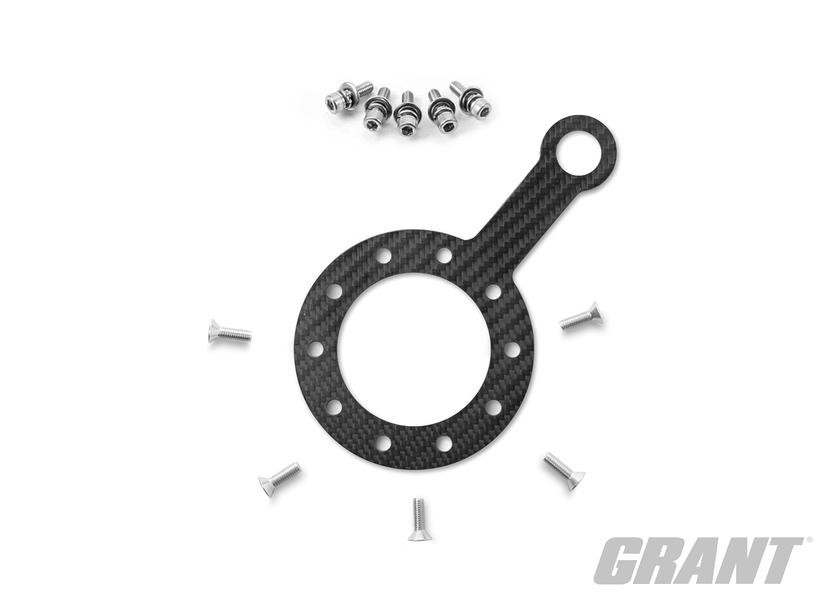 GRANT 261 Carbon Fiber 1 Hole Switch Plate for Steering Wheel 3mm Low Gloss GRANT 261 Carbon Fiber 1 Hole Switch Plate for Steering Wheel 3mm Low Gloss