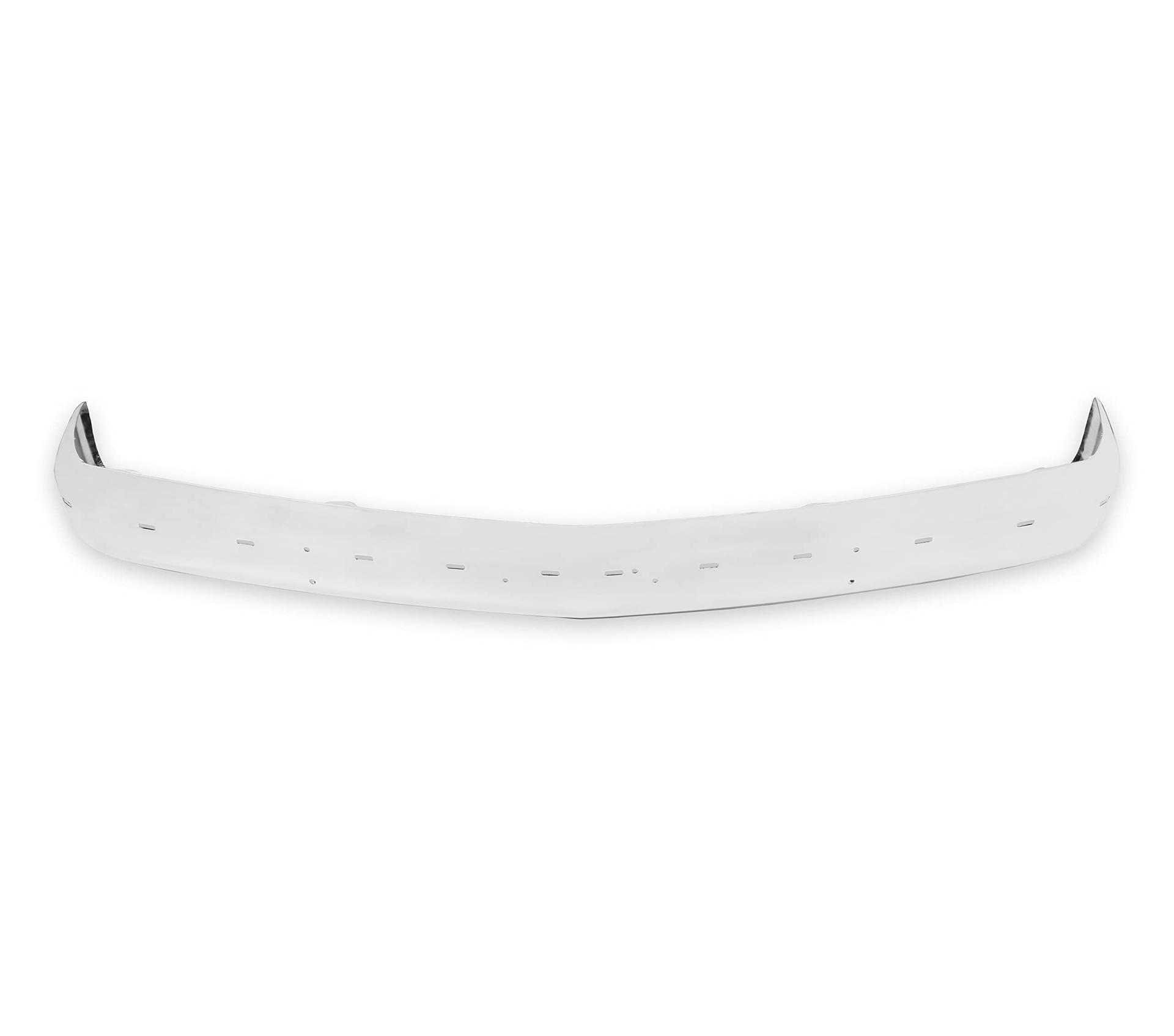 HOLLEY 04-404 Classic Trucks GMT400 Premium Front Bumper - w/Impact Strip & Bumper Guard Holes - Chrome - High quality product image showing HOLLEY 04-404 Classic Trucks GMT400 Premium Front Bumper - w/Impact Strip & Bumper Guard Holes - Chrome details and features HOLLEY 04-404 Classic Trucks GMT400 Premium Front Bumper - w/Impact Strip & Bumper Guard Holes - Chrome - High quality product image showing HOLLEY 04-404 Classic Trucks GMT400 Premium Front Bumper - w/Impact Strip & Bumper Guard Holes - Chrome details and features