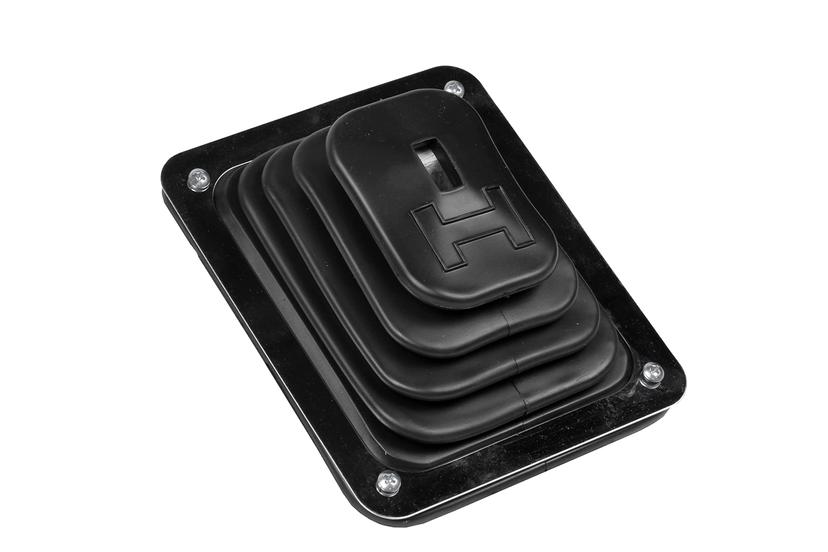 HURST 1144580 B-4 Shifter Boot and Plate Kit, Black HURST 1144580 B-4 Shifter Boot and Plate Kit, Black