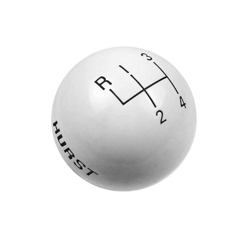 HURST 1637626 White Plastic Replacement Shifter Knob HURST 1637626 White Plastic Replacement Shifter Knob