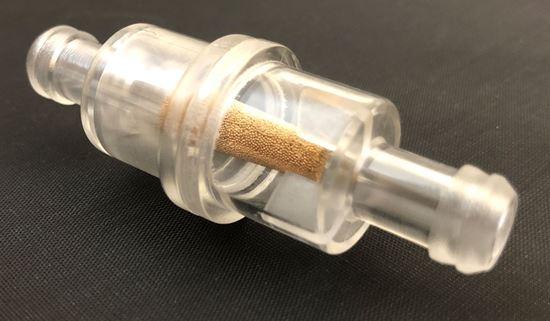 HELIX RACING 118-9003 3/16FT FUEL FILTER CLEAR W/BRONZE, Complete Assembly; In-Line; 3/16 Inch Inlet/Outlet; Small Cylinder Shape; 40 Micron Bronze Pellet Sinter Element; Clear Housing; 360 To 370 Milliliter Per Minute Flow Rate; Single from The Twister Group HELIX RACING 118-9003 3/16FT FUEL FILTER CLEAR W/BRONZE, Complete Assembly; In-Line; 3/16 Inch Inlet/Outlet; Small Cylinder Shape; 40 Micron Bronze Pellet Sinter Element; Clear Housing; 360 To 370 Milliliter Per Minute Flow Rate; Single - The Twister Group Tools product