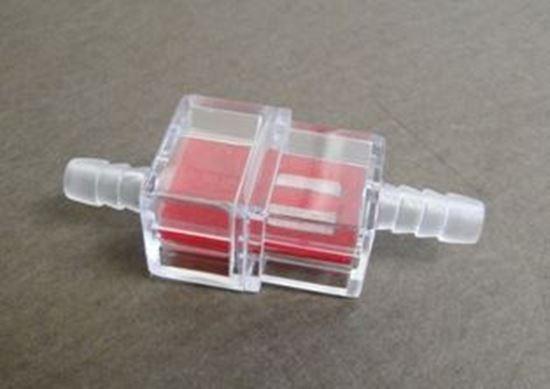 HELIX RACING 118-9013 FUEL FILTER 1/4FT (6MM) RECTANGULAR, Complete Assembly; In-Line; 1/4 Inch Inlet/Outlet; Rectangular Shape; 106 Micron Stainless Steel Screen Element In Red Frame; Clear Housing; Single from The Twister Group HELIX RACING 118-9013 FUEL FILTER 1/4FT (6MM) RECTANGULAR, Complete Assembly; In-Line; 1/4 Inch Inlet/Outlet; Rectangular Shape; 106 Micron Stainless Steel Screen Element In Red Frame; Clear Housing; Single - The Twister Group Tools product