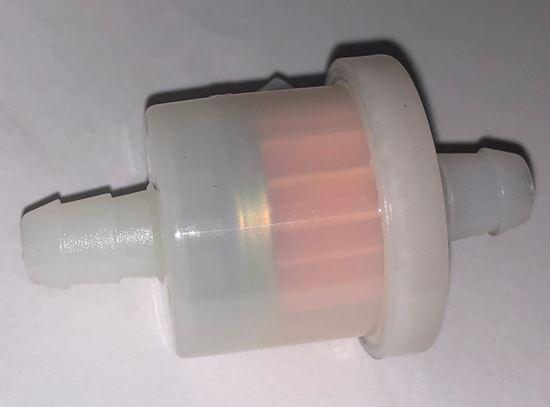 HELIX RACING 118-9053 FUEL FILTER 5/16FT (8MM) ROUND TR, Complete Assembly; In-Line; 5/16 Inch Inlet/Outlet; Round Shape; 70 Micron Pleated Paper Element; White Housing; 660 To 670 Milliliter Per Minute Flow Rate; Single from The Twister Group HELIX RACING 118-9053 FUEL FILTER 5/16FT (8MM) ROUND TR, Complete Assembly; In-Line; 5/16 Inch Inlet/Outlet; Round Shape; 70 Micron Pleated Paper Element; White Housing; 660 To 670 Milliliter Per Minute Flow Rate; Single - The Twister Group Tools product