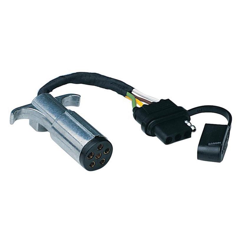 HUSKY TOWING 13168 6-Way Round to 4-Way Flat Adapter HUSKY TOWING 13168 6-Way Round to 4-Way Flat Adapter