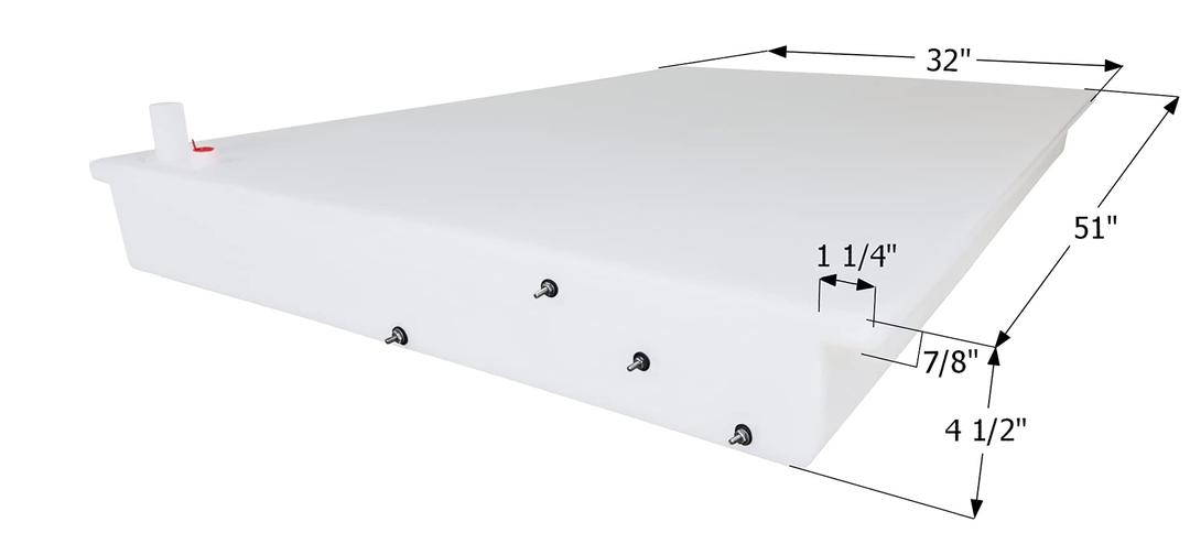ICON 14095 Fresh Water Tank, WT1239, 51x32x4 1/2, 26 Gal., 0229647 from The Twister Group ICON 14095 Fresh Water Tank, WT1239, 51x32x4 1/2, 26 Gal., 0229647 - The Twister Group Tools product