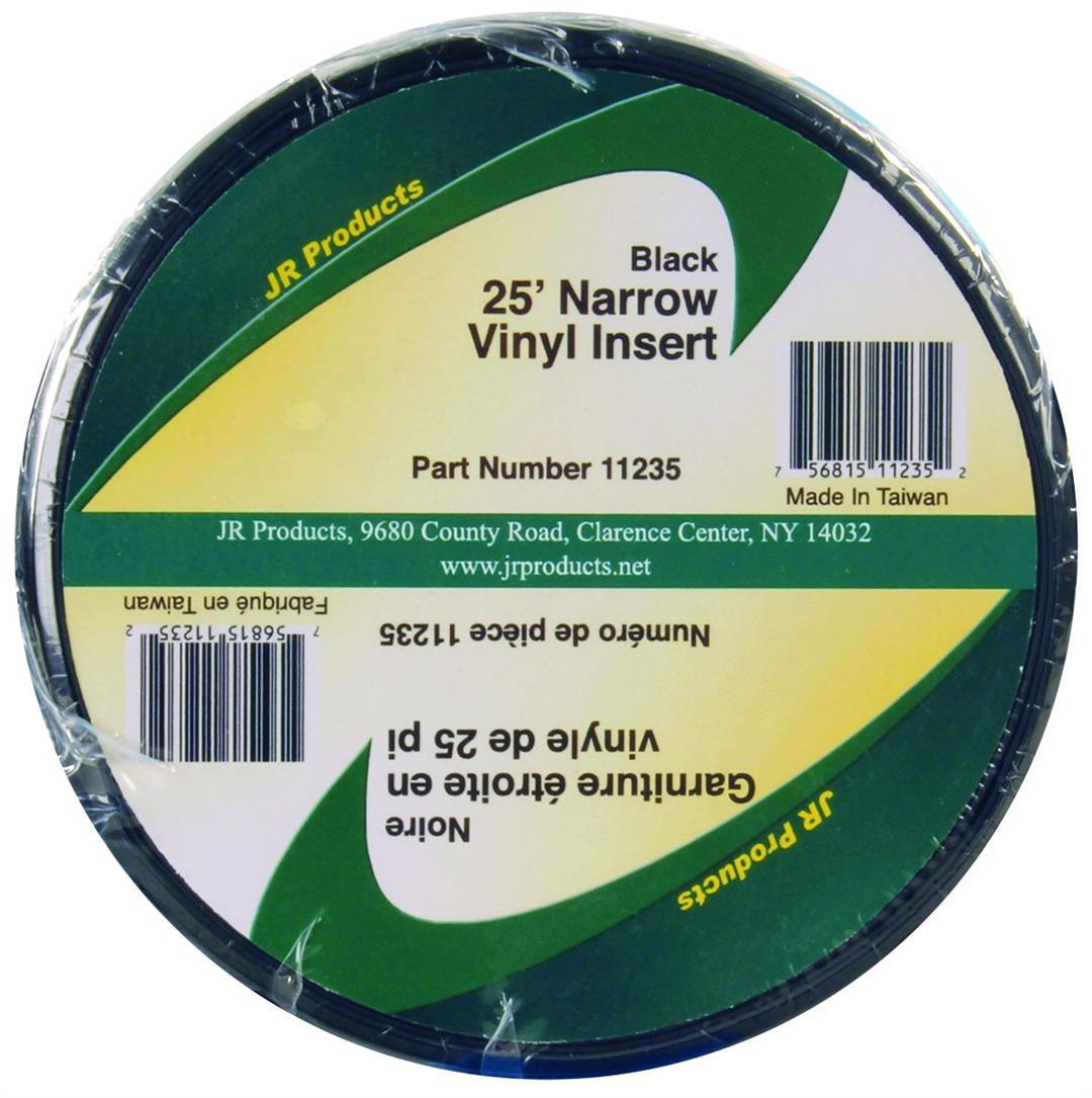 JR PRODUCTS 11235 Black 25 foot Narrow Vinyl Insert from The Twister Group JR PRODUCTS 11235 Black 25 foot Narrow Vinyl Insert - The Twister Group Tools product