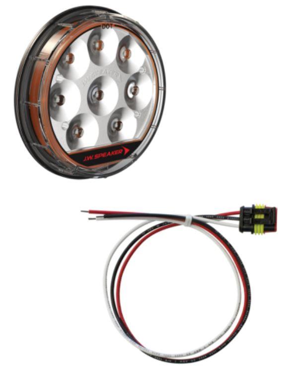 JW SPEAKER 0347874 Turn Signal Light Assembly - LED; 234 Series; Clear Lens; LED; Amber Bulb; With Wiring Harness from The Twister Group JW SPEAKER 0347874 Turn Signal Light Assembly - LED; 234 Series; Clear Lens; LED; Amber Bulb; With Wiring Harness - The Twister Group Tools product