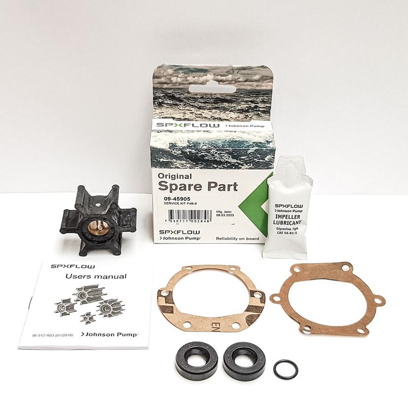 JOHNSON PUMP 09-45905 SERVICE KIT F4B-9, F4B-9 Water Pump Service Kit JOHNSON PUMP 09-45905 SERVICE KIT F4B-9, F4B-9 Water Pump Service Kit