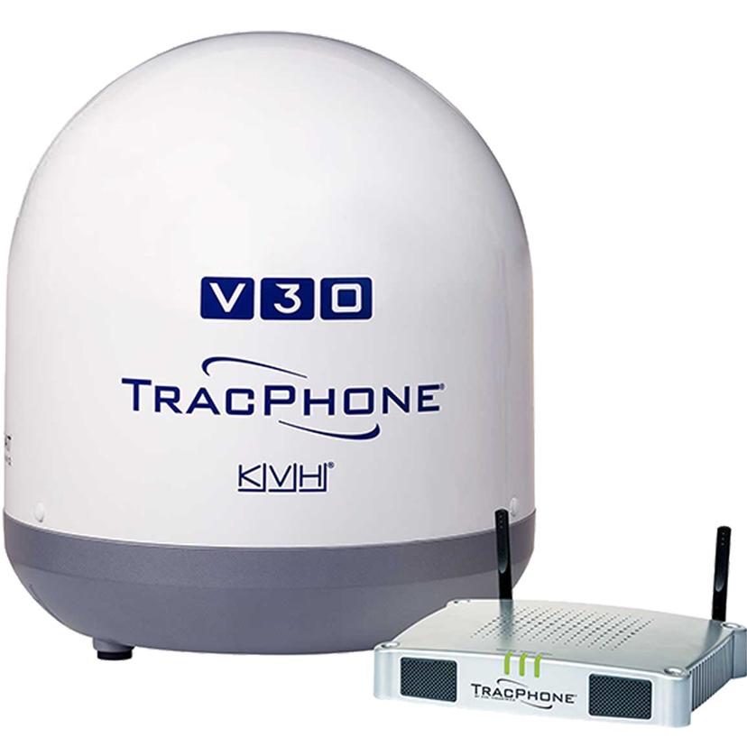 KVH 01-0432-01 ULTRA COMPACT TRACPHONE V30 W/ DC-BDU KVH 01-0432-01 ULTRA COMPACT TRACPHONE V30 W/ DC-BDU