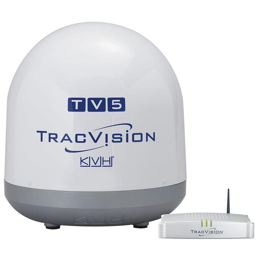 KVH 01-0364-07 TracVision TV5 w/IP-TV Hub Boating Antennas KVH 01-0364-07 TracVision TV5 w/IP-TV Hub Boating Antennas
