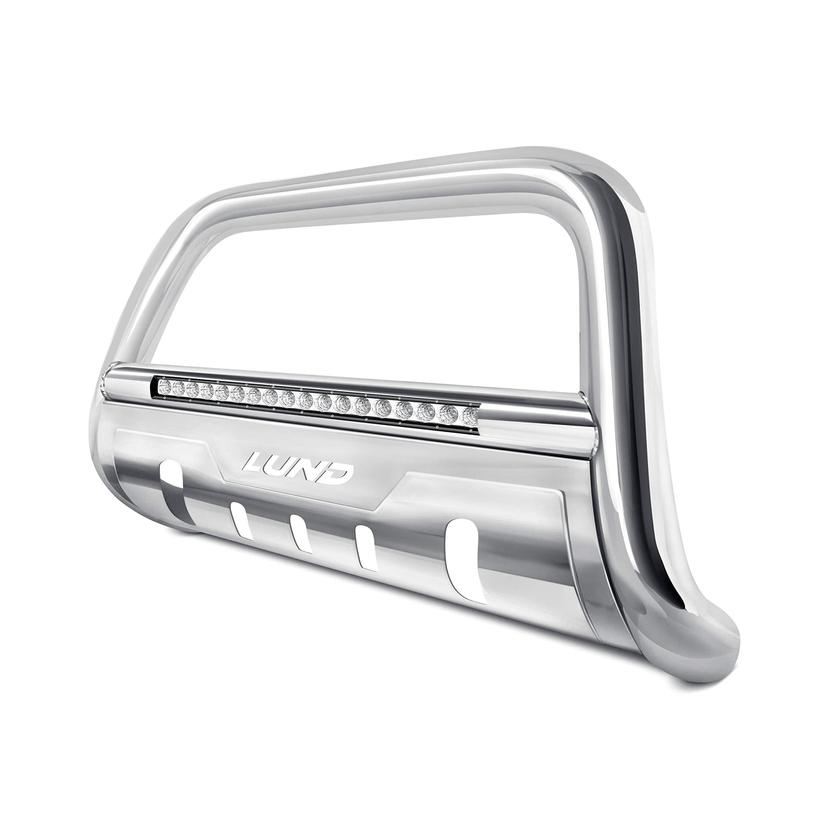 LUND 47021300 Bull Bar with LED Light Bar and Wiring for 2019 Ford Ranger, Polished Stainless LUND 47021300 Bull Bar with LED Light Bar and Wiring for 2019 Ford Ranger, Polished Stainless