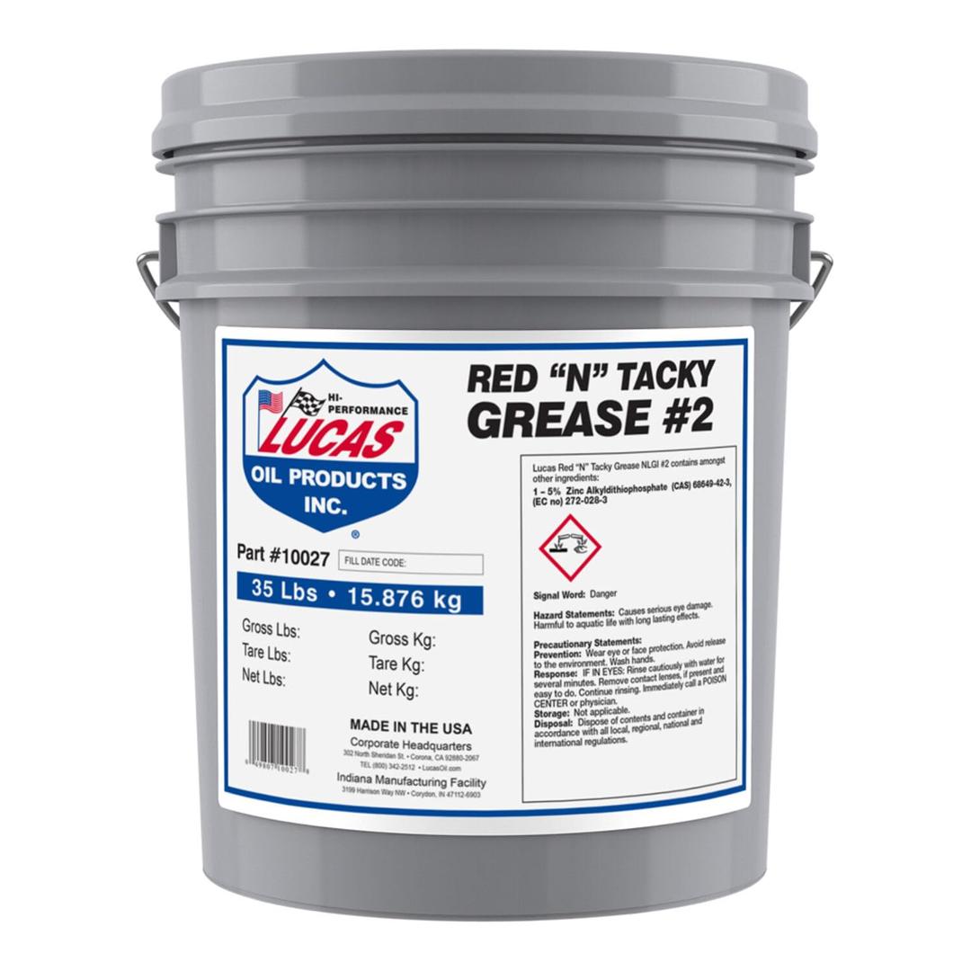 LUCAS OIL 10027 Pk1 Red NFT Tacky Grease 35 Lb from The Twister Group LUCAS OIL 10027 Pk1 Red NFT Tacky Grease 35 Lb - The Twister Group Tools product
