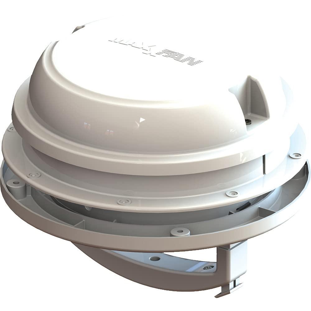 MAXXAIR 00-03812W Maxxfan Dome 6 INCH Round 12V Ventilation Fan - Compact Solution for Rooftop or Sidewall Ventilation, Exhaust Only, Removable Screens, Fan Guard Rain Shield, Moisture Control, White from The Twister Group MAXXAIR 00-03812W Maxxfan Dome 6 INCH Round 12V Ventilation Fan - Compact Solution for Rooftop or Sidewall Ventilation, Exhaust Only, Removable Screens, Fan Guard Rain Shield, Moisture Control, White - The Twister Group product