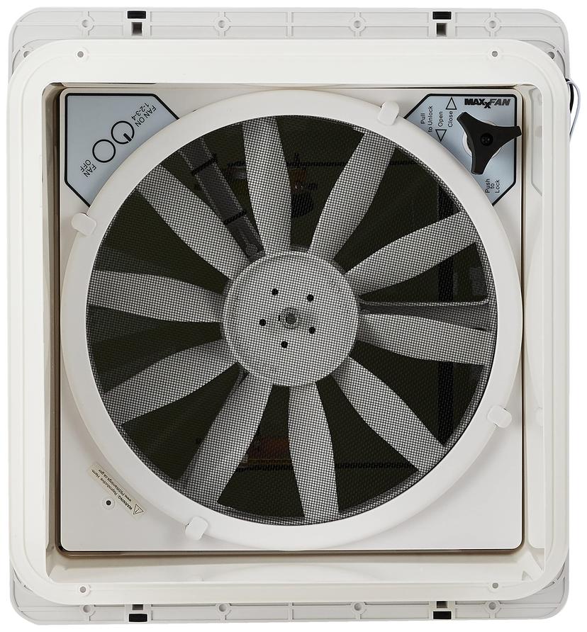 MAXXAIR 00A04401K Original Maxxfan - Vent, Fan & Rain Protection All-in-One, High Powered 4-Speed Exhaust Only Fan, Manual Knob Control, 14 INCHx14 INCH, Smoke MAXXAIR 00A04401K Original Maxxfan - Vent, Fan & Rain Protection All-in-One, High Powered 4-Speed Exhaust Only Fan, Manual Knob Control, 14 INCHx14 INCH, Smoke