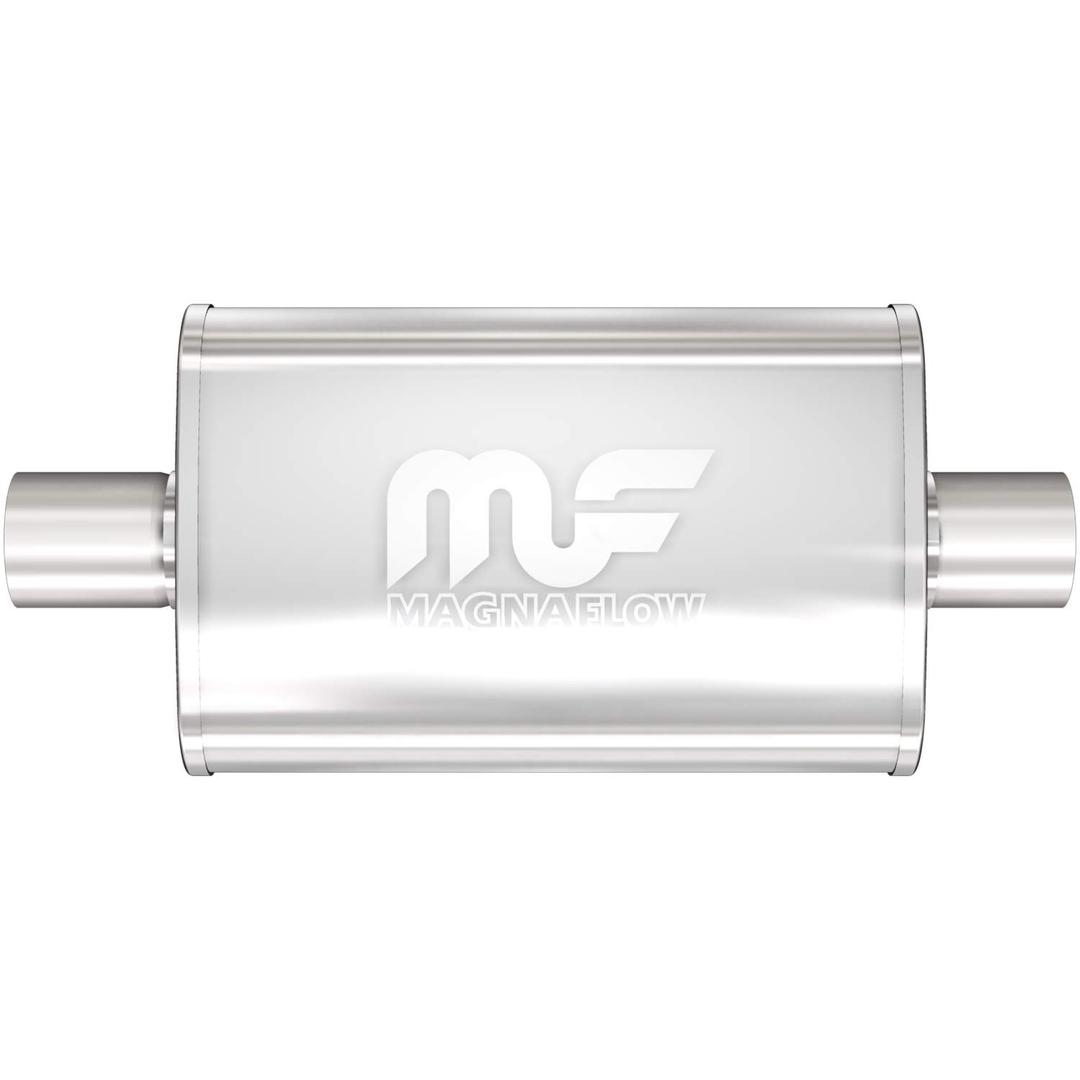 MAGNAFLOW 11214 Exhaust Muffler 2 INCH/2 INCH Inlet/Outlet, 4x9x14 INCH Oval, Stainless Steel, Satin Finish from The Twister Group MAGNAFLOW 11214 Exhaust Muffler 2 INCH/2 INCH Inlet/Outlet, 4x9x14 INCH Oval, Stainless Steel, Satin Finish - The Twister Group Tools product