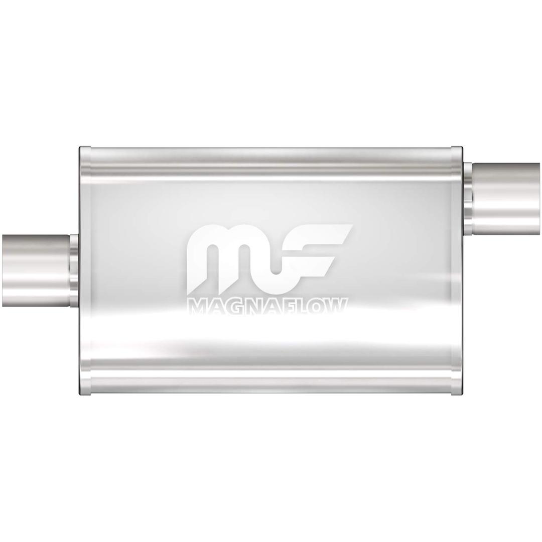MAGNAFLOW 11366 Exhaust Muffler 2.5 INCH/2.5 INCH Inlet/Outlet, 4x9x11 INCH Oval, Stainless Steel, Satin Finish from The Twister Group MAGNAFLOW 11366 Exhaust Muffler 2.5 INCH/2.5 INCH Inlet/Outlet, 4x9x11 INCH Oval, Stainless Steel, Satin Finish - The Twister Group Tools product